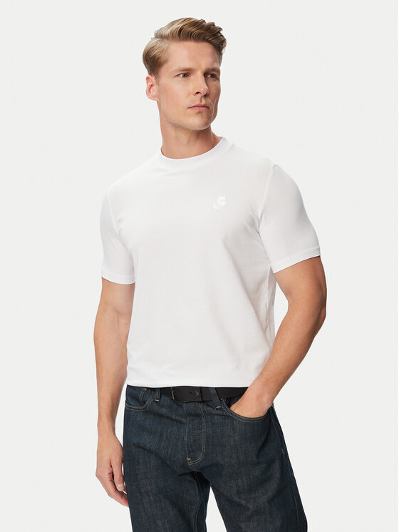 KARL LAGERFELD Tricou 755750 500221 Alb Regular Fit