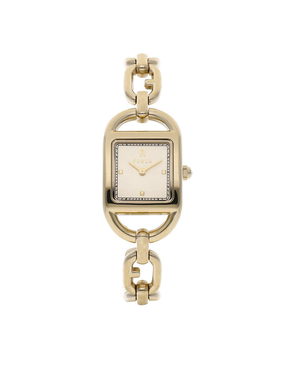 Furla Ceas Chain Square WW00031-MT0000-OR000-1-007-20-CN-W Auriu Accesorii imagine noua