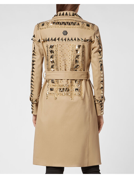 PHILIPP PLEIN PHILIPP PLEIN Cappotto 2909 Beige Loose Fit