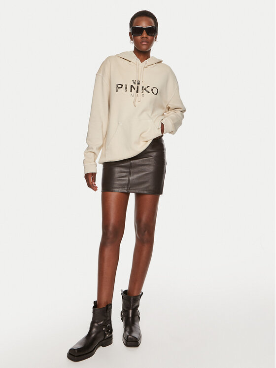 PINKO Pinko Majica dugih rukava Bassani 104388 A27V Bež Regular Fit