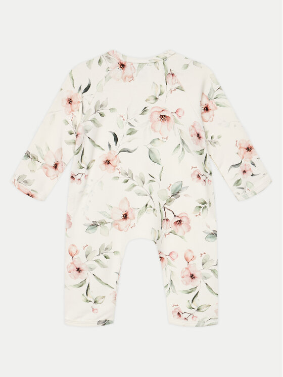 Jamiks Jamiks Бебешки гащеризон със стъпала Misha JZF249 Бял Regular Fit