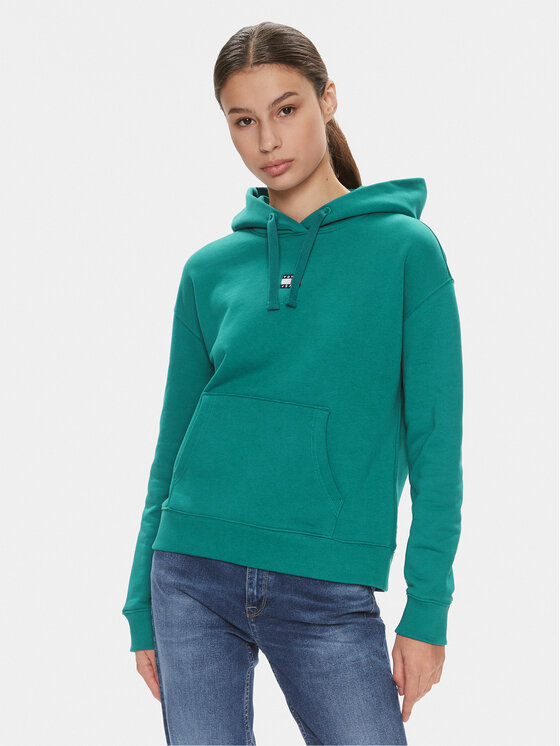 Tommy Jeans Tommy Jeans Jopa Badge DW0DW17326 Modra Boxy Fit