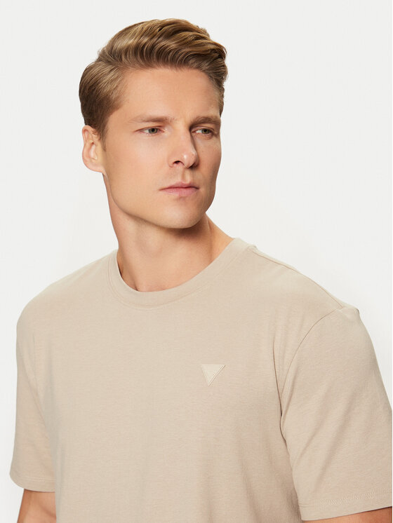 Guess Guess T-Shirt Z2YI12 JR06K Beżowy Regular Fit