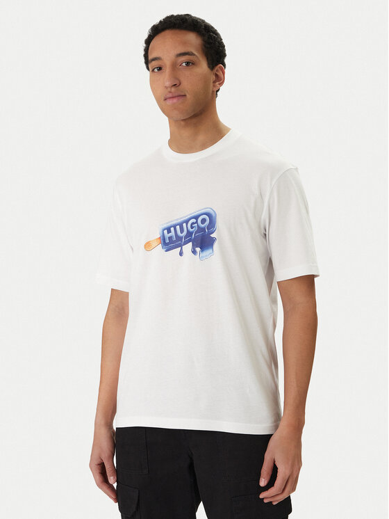 HUGO HUGO T-shirt 50560049 Bijela Regular Fit