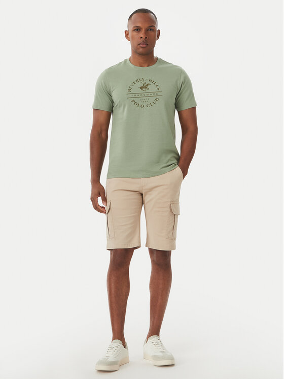 Beverly Hills Polo Club Beverly Hills Polo Club Majica M1369 Zelena Regular Fit