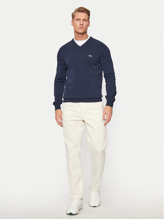 Lacoste Lacoste Svetr AH1951 Tmavomodrá Regular Fit