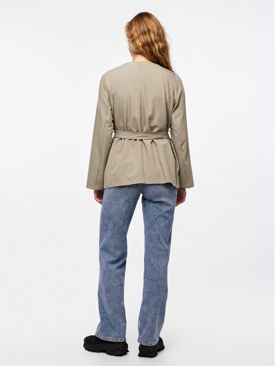 Pieces Pieces Marynarka Bosella 17146550 Beżowy Regular Fit