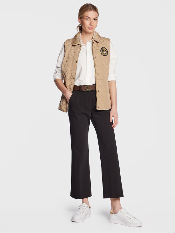 Lauren Ralph Lauren Weste 297876474001 Beige Regular Fit | Modivo.de