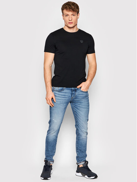 EA7 Emporio Armani EA7 Emporio Armani T-Shirt 8NPT03 PJNQZ 1200 Černá Regular Fit
