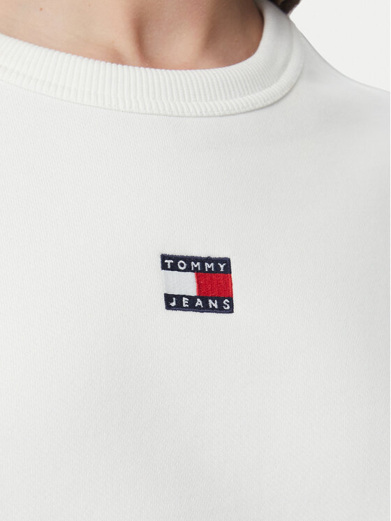Tommy Jeans Tommy Jeans Sweatshirt DW0DW17325 Weiß Boxy Fit