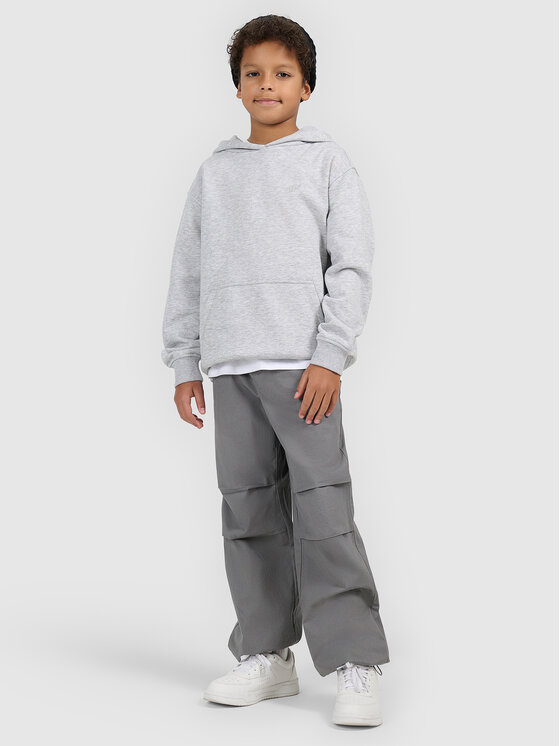 4F 4F Bluza NOS Szary Loose Fit
