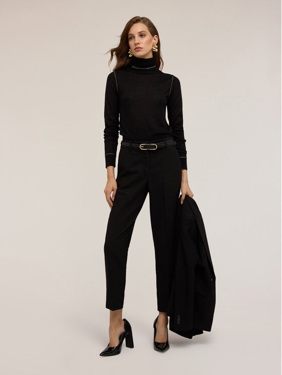 Motivi Motivi Cardigan M384W003468N033 Nero Regular Fit