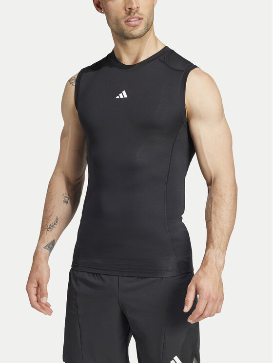 adidas adidas Koszulka techniczna TECHFIT Compression Training JE6694 Czarny Slim Fit