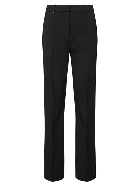 KARL LAGERFELD KARL LAGERFELD Auduma bikses B1W10003 Melns Straight Leg