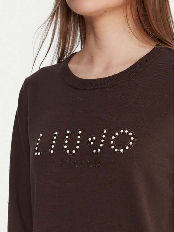 Liu Jo Liu Jo Svetr TF5248 MS63L Hnědá Regular Fit