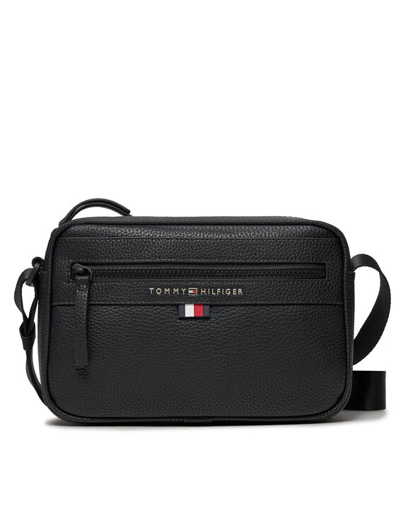 Tommy Hilfiger Geantă crossover Essential Pu Ew Reporter AM0AM12093 Negru