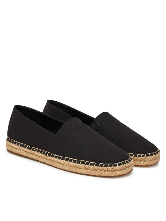 Calvin Klein Calvin Klein Espadrilky Espadrille Cv Logo HM0HM01808 Černá