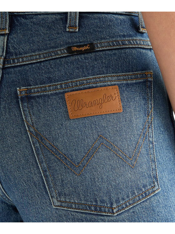 Wrangler Wrangler Szorty jeansowe 112378275 Niebieski Regular Fit
