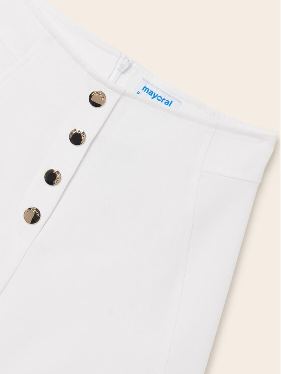 Mayoral Mayoral Pantaloncini di tessuto 6235 Bianco