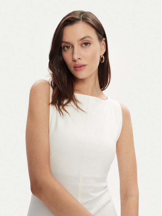 ViCOLO ViCOLO Vsakodnevna obleka TB0109 Écru Slim Fit