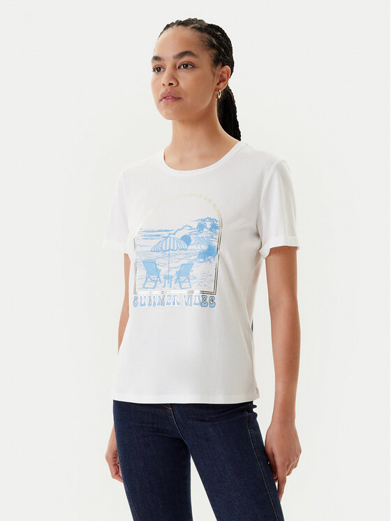 Morgan Morgan T-Shirt 251-DVIBES Biały Regular Fit