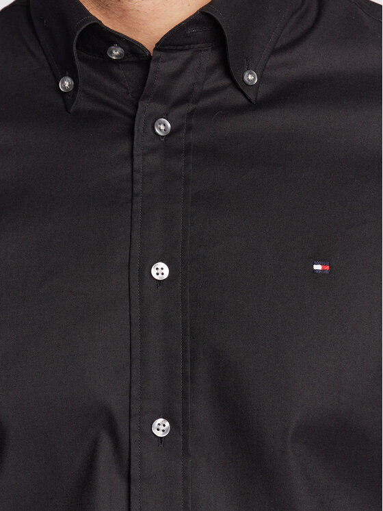 Tommy Hilfiger Tommy Hilfiger Camicia Flex MW0MW29969 Nero Regular Fit