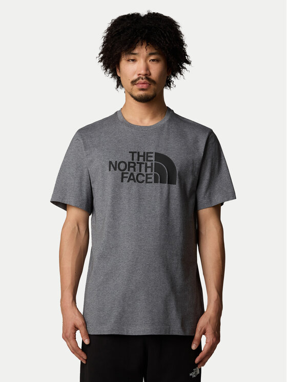 The North Face T-krekls Easy NF0A8A6C Pelēks Regular Fit