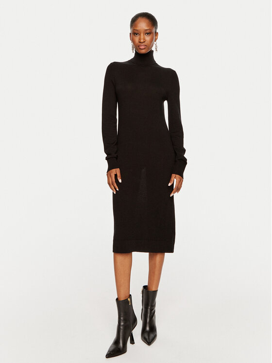 Calvin Klein Úpletové šaty K20K207485 Čierna Regular Fit