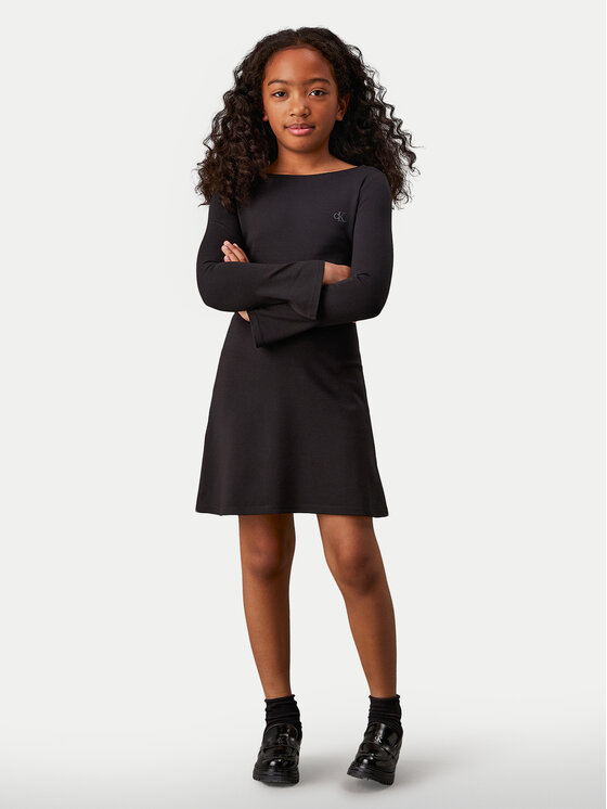 Calvin Klein Jeans Calvin Klein Jeans Rochie de zi IG0IG02667 Negru Slim Fit