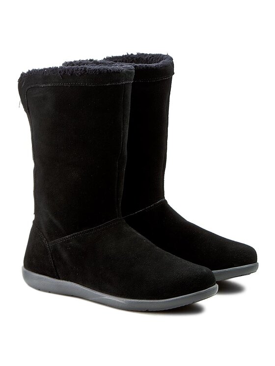 Crocs Crocs Zābaki Adela Foldover Fuzz Bootie W 15496 Melns