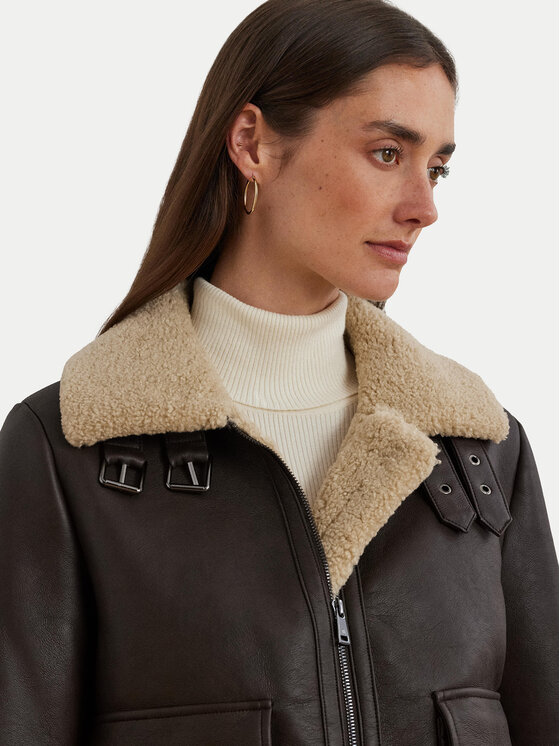 LAUREN RALPH LAUREN LAUREN RALPH LAUREN Jacke aus Kunstleder 297957530001 Braun Regular Fit