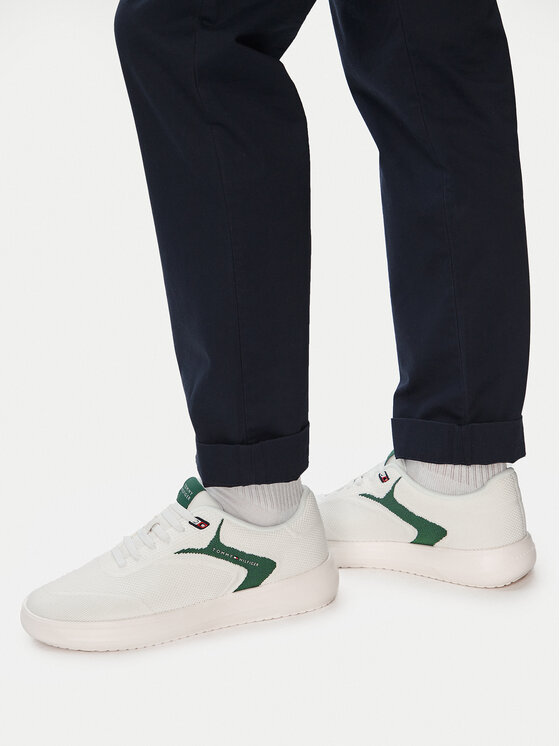 Tommy Hilfiger Tommy Hilfiger Sneakersy Th Modern Lightcup Knit FM0FM05886 Biały