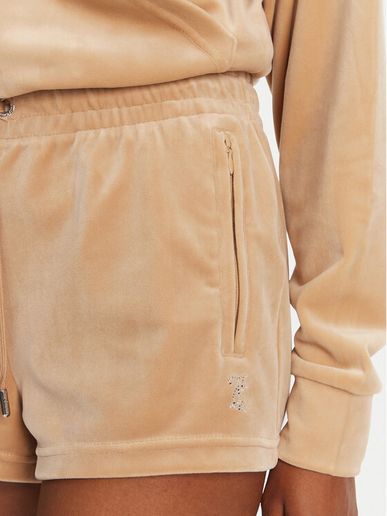 Juicy Couture Juicy Couture Sportovní kraťasy Tamia JCWH121001 Béžová Regular Fit