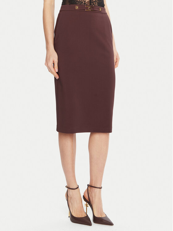 Elisabetta Franchi Elisabetta Franchi Suknja olovka GO-137-56E2-V320 Tamnocrvena Regular Fit