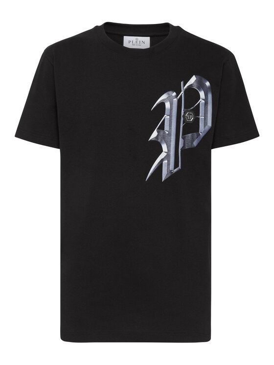 PHILIPP PLEIN PHILIPP PLEIN Tričko 901 Čierna Regular Fit