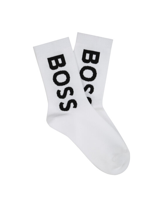 BOSS BOSS 2er-Set hohe Kindersocken J51743 Weiß
