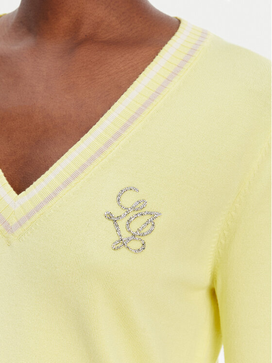 Liu Jo Sport Liu Jo Sport Pullover TA6068 MS49I Gelb Regular Fit