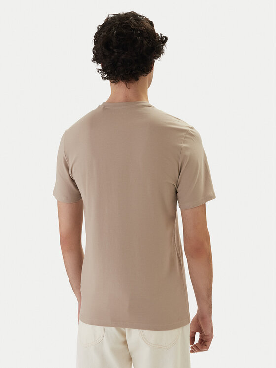 Guess Guess T-Shirt M6GI11 K2992 Beżowy Slim Fit