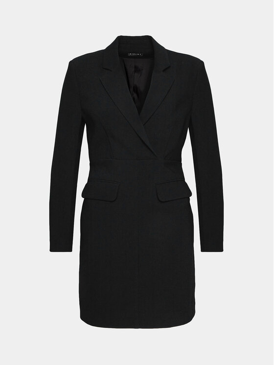 Sisley Sisley Haljina za svaki dan 4O87LV04J Crna Regular Fit