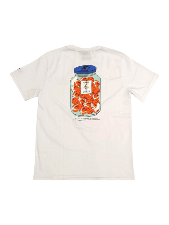 Starter Starter T-shirt q-bab-69484 Bianco Regular Fit
