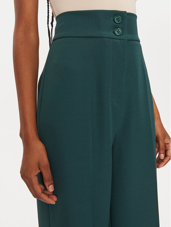 Maryley Maryley Штани з тканини 24IB680/43GU Зелений Regular Fit