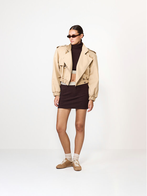 La Mania La Mania Minigonna PAOLO Marrone Basic Fit