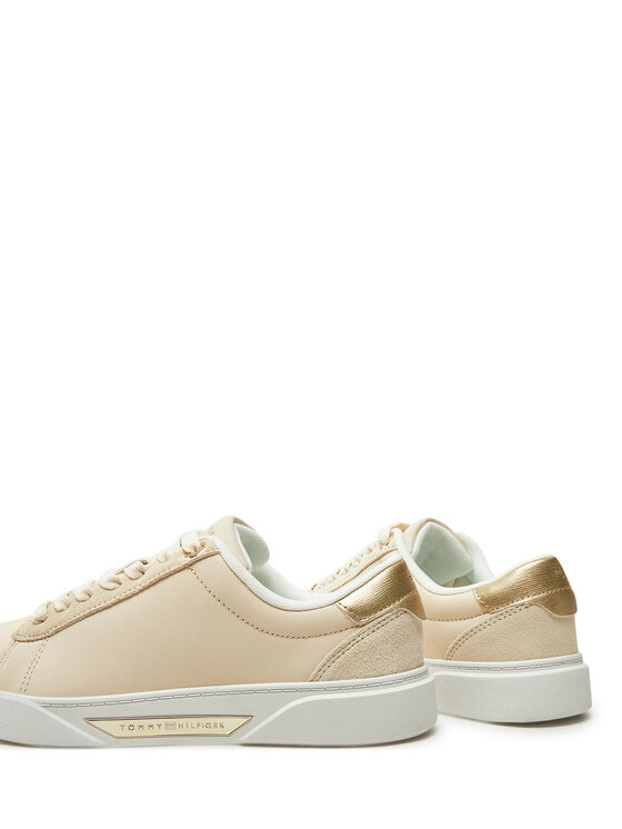 Tommy Hilfiger Tommy Hilfiger Sneakersy Chic Court Sneaker FW0FW08382 Beżowy