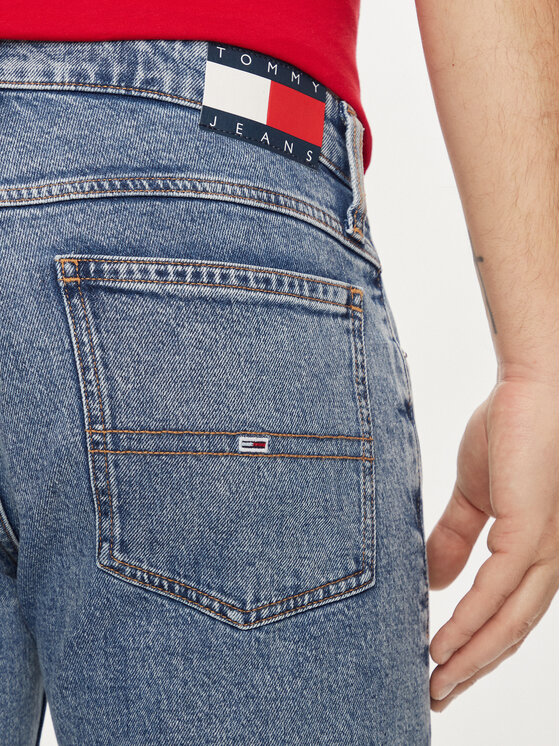 Tommy Jeans Tommy Jeans Džínsové šortky Ronnie DM0DM19155 Modrá Slim Fit