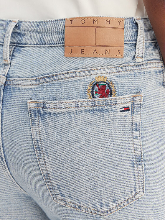 Tommy Jeans Tommy Jeans Traperice Kira DW0DW22680 Plava Straight Fit