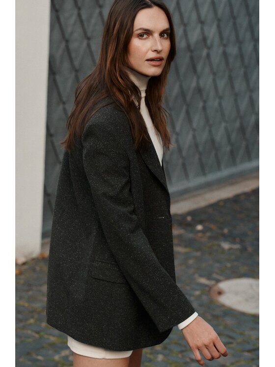 NAGO NAGO Marynarka N2024 Zielony Oversize