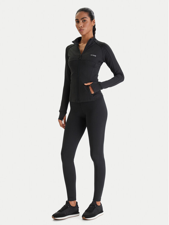 Guess Guess Majica dugih rukava V6RP15 KD952 Crna Slim Fit