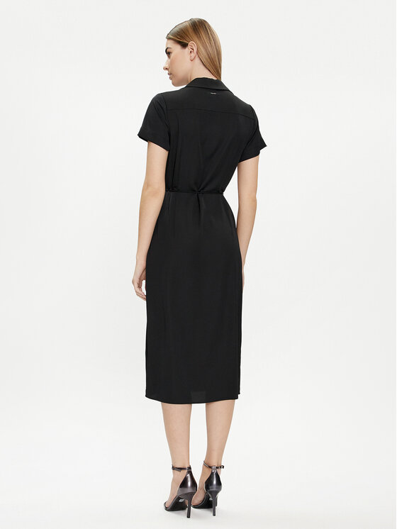 Calvin Klein Calvin Klein Košilové šaty K20K206657 Černá Regular Fit