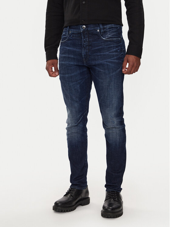 G-Star Raw Džínsy D-Staq 3D D05385-C051 Tmavomodrá Slim Fit