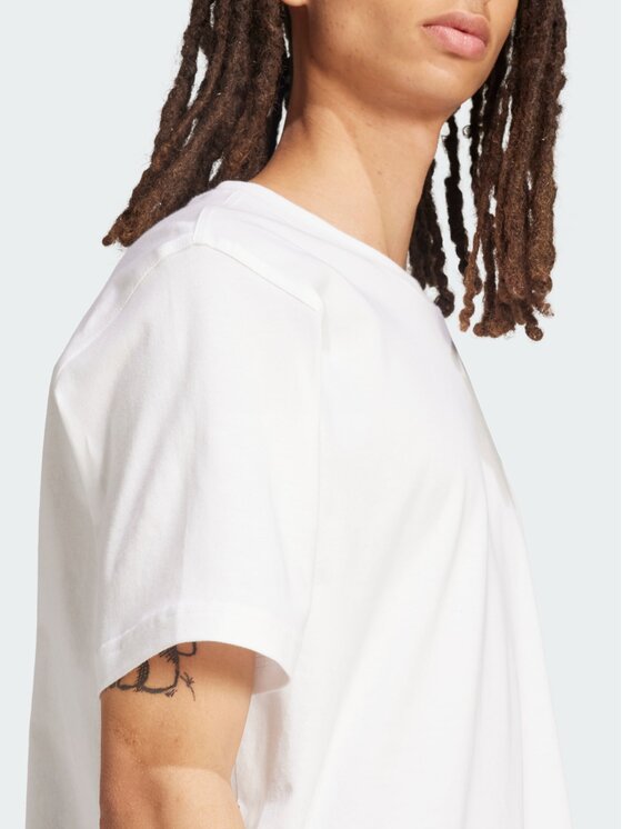 adidas adidas T-Shirt Superstar Biały Loose Fit